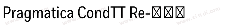 Pragmatica CondTT Re字体转换